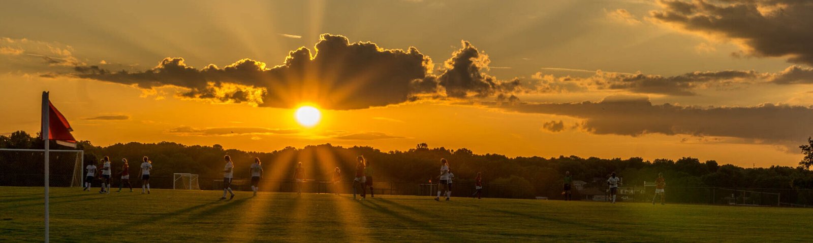 Players on the pitch